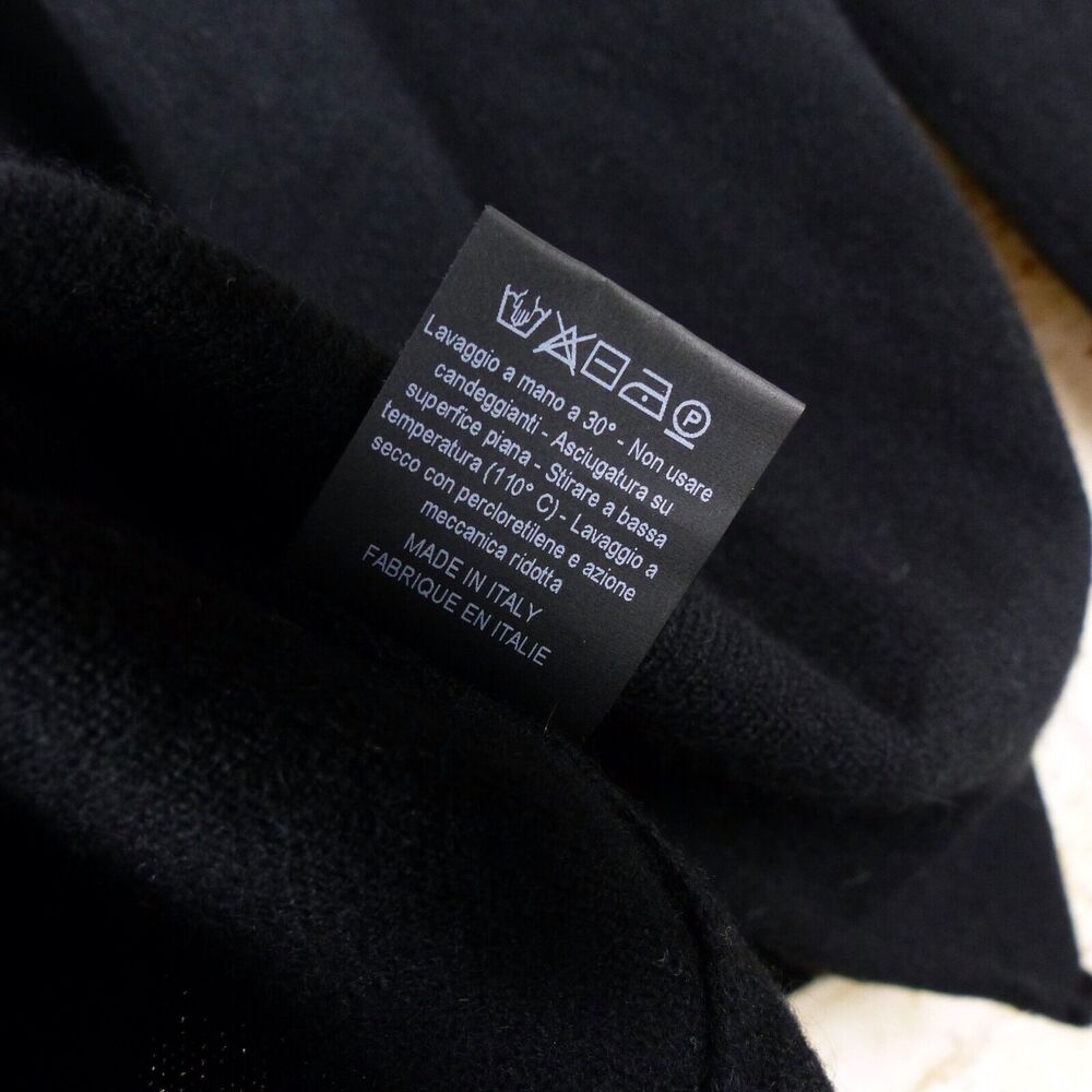 Leetha Back T Cut Out Cashmere Sweater Womens XS Black Pullover Grunge Goth Sexy - Picture 13 of 13